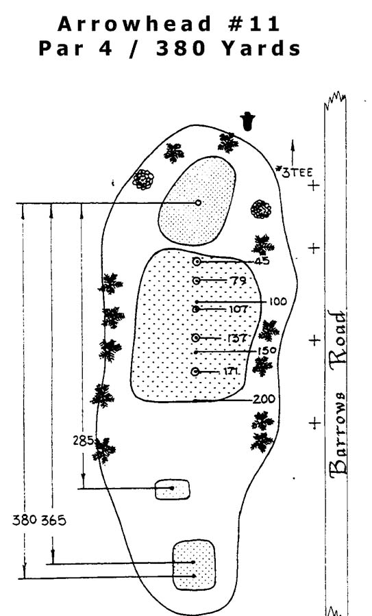 Arrowhead Hole 11 Layout