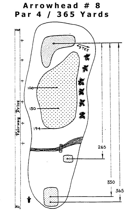 Arrowhead Hole 8 Layout